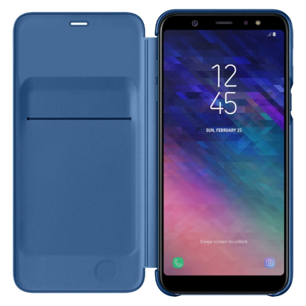 Чехол Galaxy A6 Plus Wallet Cover Blue Blue (Синий)