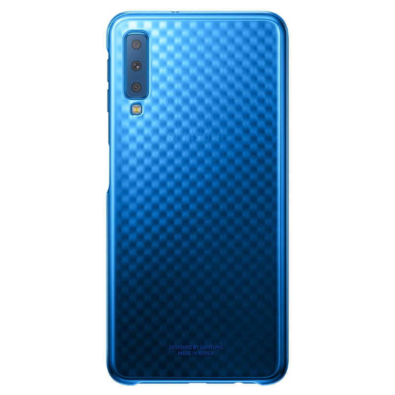 Чехол Galaxy A7 (2018) Gradation Cover Blue Blue (Голубой)