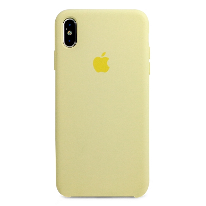 Чехол iPhone XS Max Silicone Case Mellow Yellow