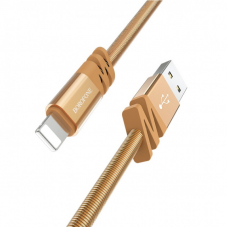 Кабель USB - Lightning / Borofone BX27 2.4A/ 1M / Золотой
