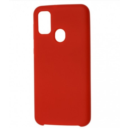 Чехол Galaxy M31s Silicone Plastic Mate Black Red Red (Красный)