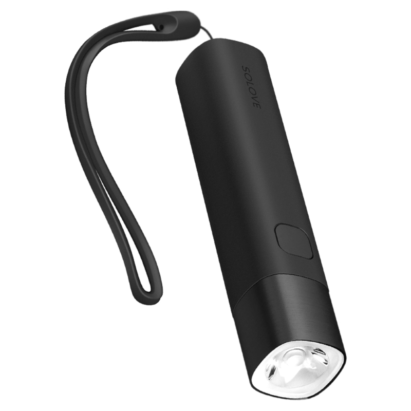 Xiaomi SOLOVE X3 Portable Flashlight Power Bank Black (Фонарик)