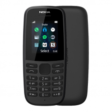 Nokia 105 Single Sim Black
